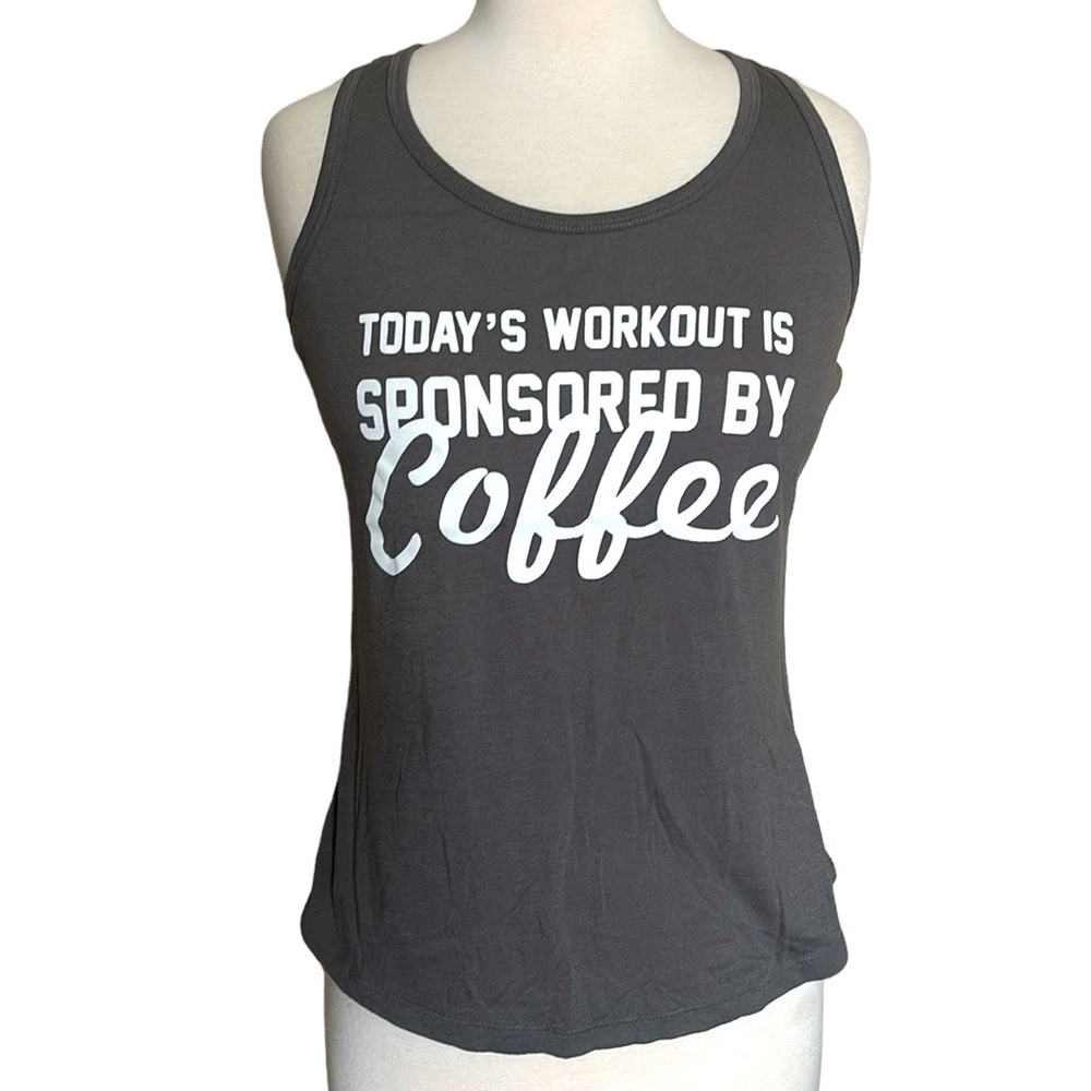 CHIN UP racerback gray workout/yoga shirt tank shirt in women’s size medium